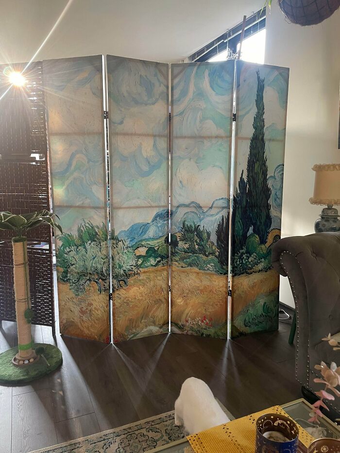Hid My Art Spot With This Fancy Van Gogh Divider