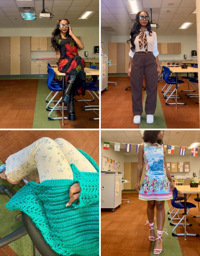 Rocked These Thrifted Outfits While Teaching & Studying