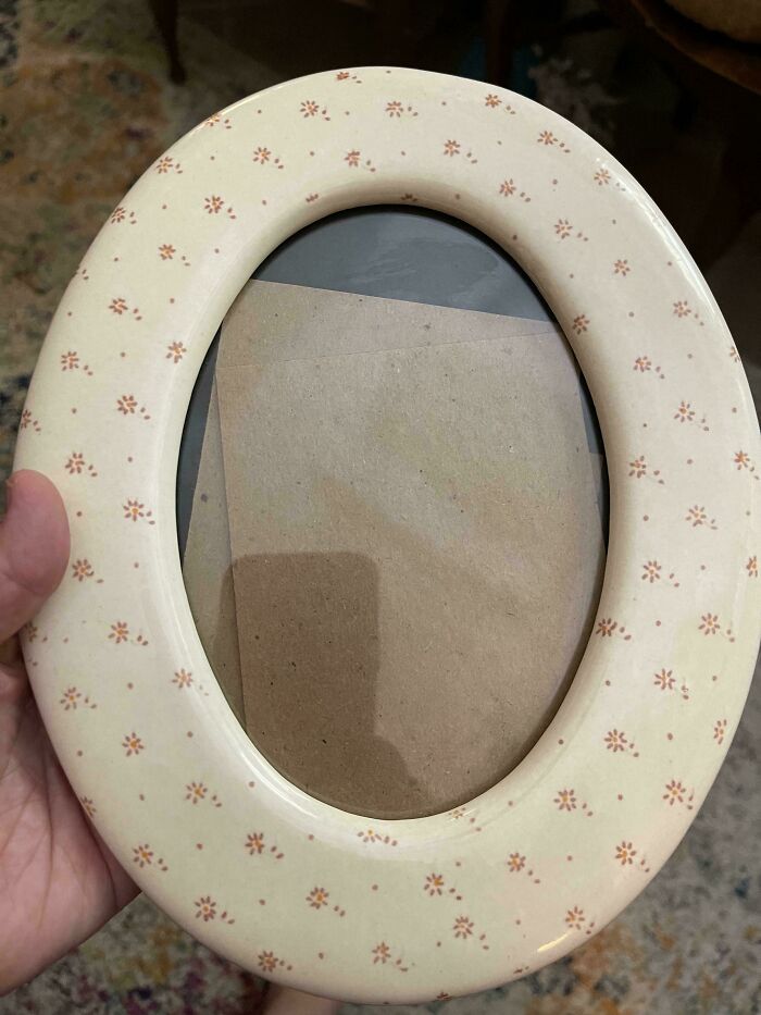 Bought a Picture Frame That Looks Like a Toilet Seat