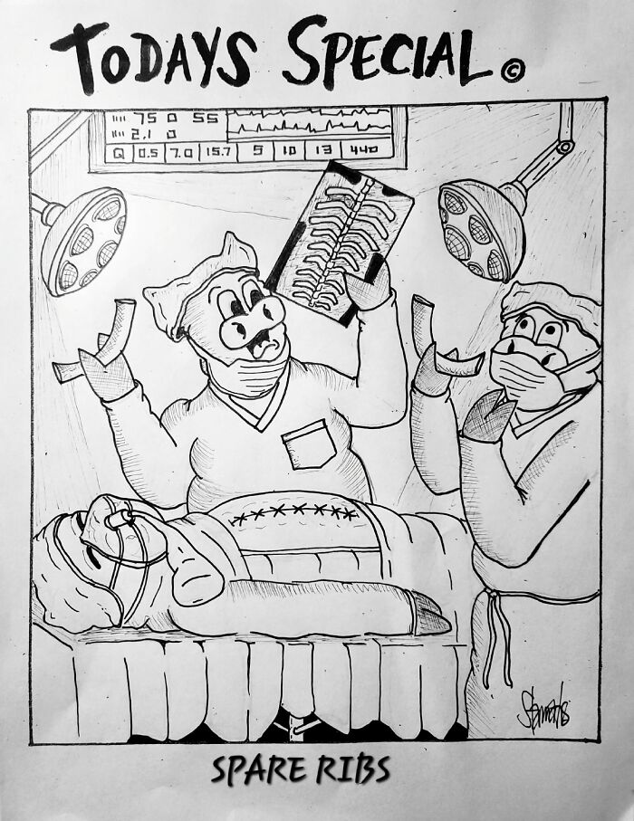 Spare Ribs: The Saucy Jokester