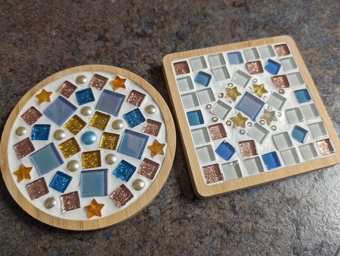 Create Artsy Coasters That Shout, 'I Made This!' With A Mosaic Kit