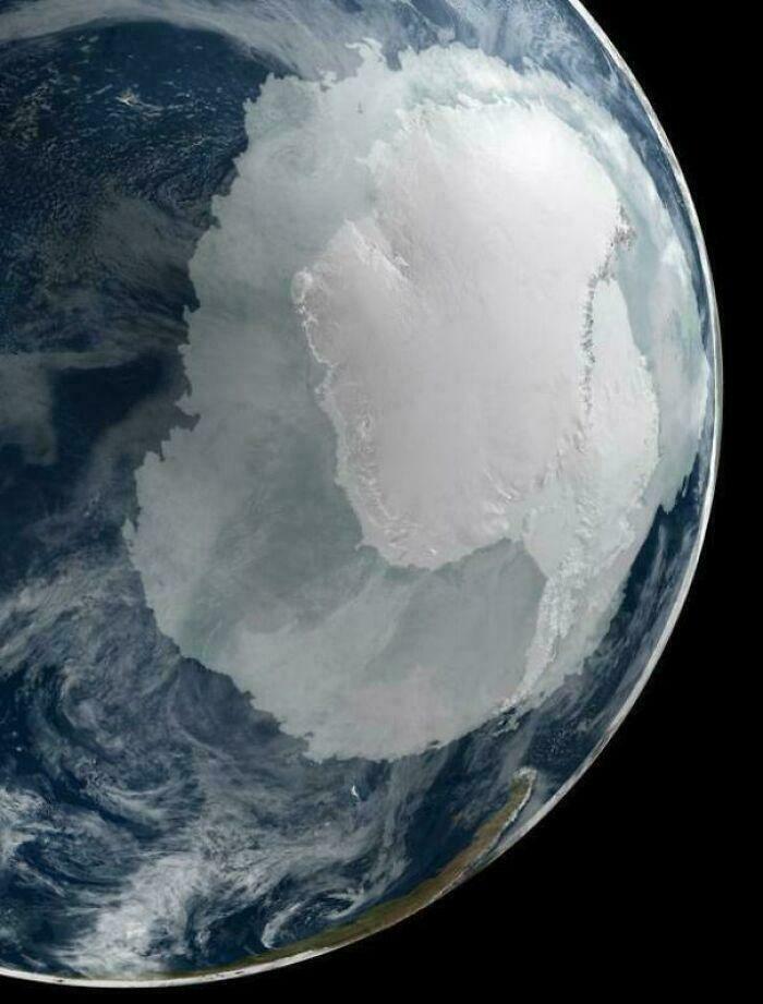 Antarctica From Way Up In Space