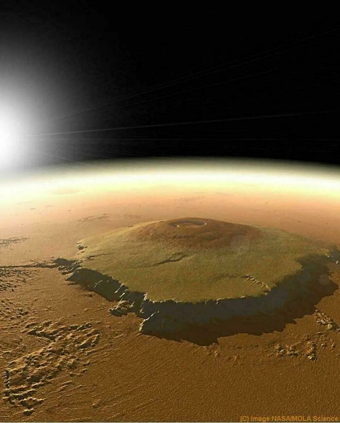 Mount Olympus Mons On Mars: Biggest Mountain In The Solar System