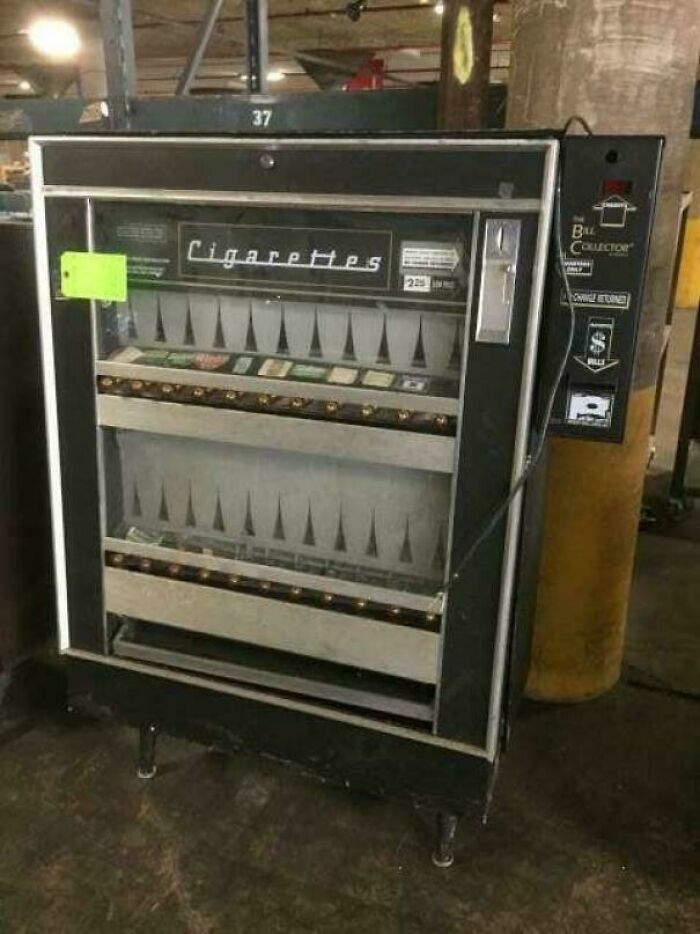 Remember Those Cigarette Machines? Weird, Right?