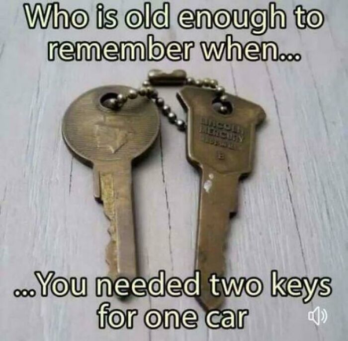 Remember Needing Two Keys for One Car? Mind Blowing!