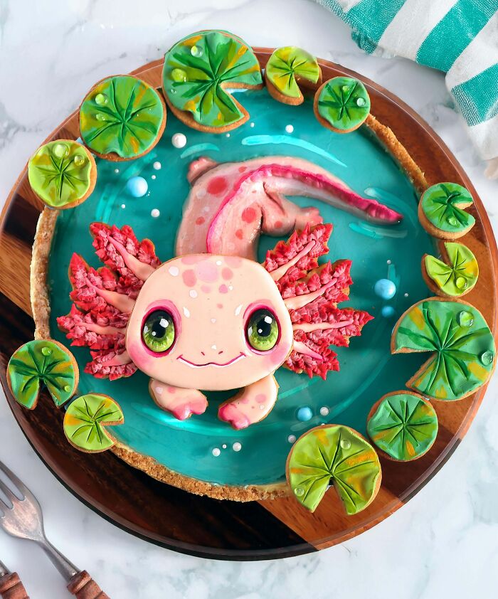 I Made an Axolotl Tart—Adorable and Yummy