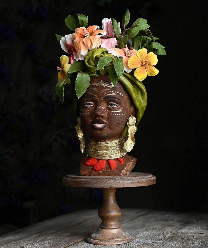 African Girl Cake—A Sweet Portrait of Culture and Beauty