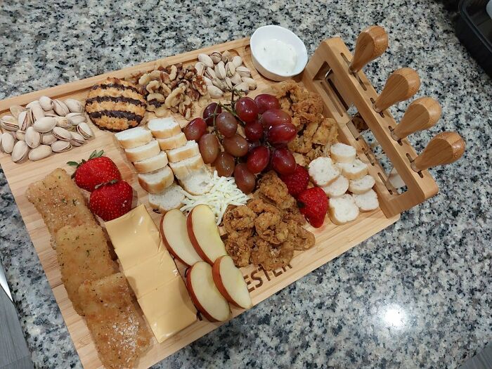 This Personalized Charcuterie Board Is Like the Ultimate Snack Party Starter