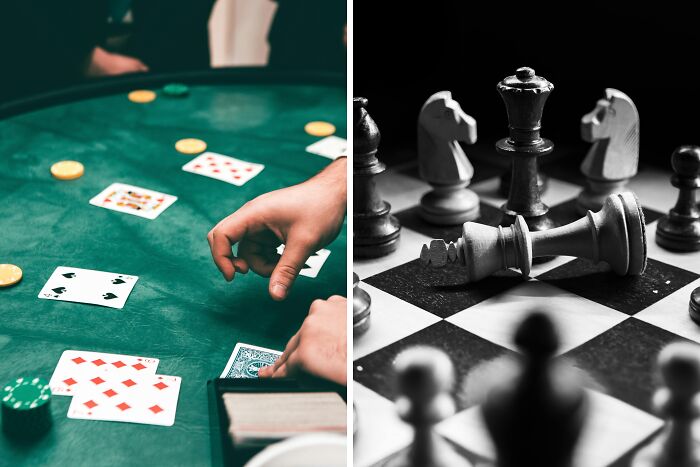 Be the poker champ or the chess champ of the world?