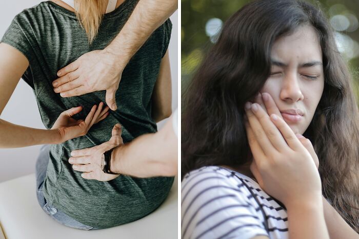 Suffer back pain all day or toothache all day?