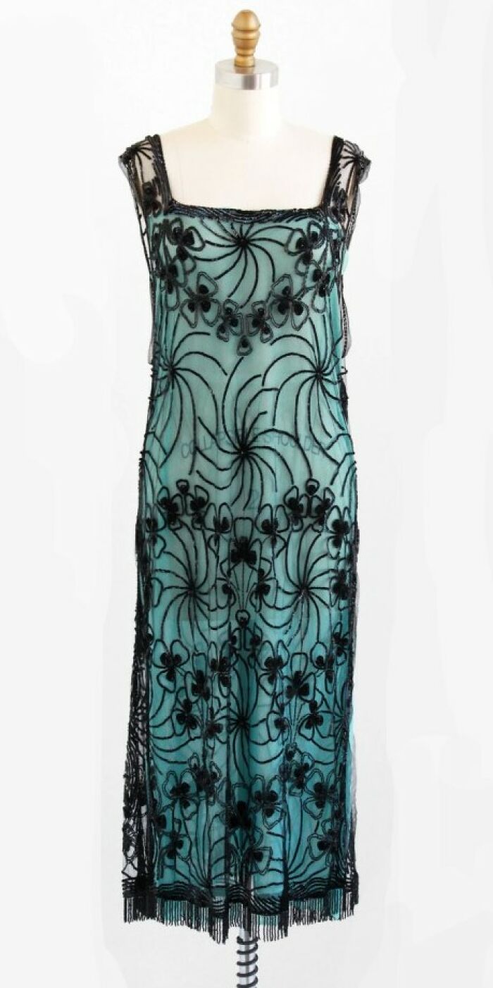 Minty Fresh! A Striking Aqua Evening Over Dress (Missing Underdress)