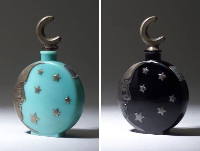 1926’s Dreamy Lune De Miel Perfume in Turquoise Glass