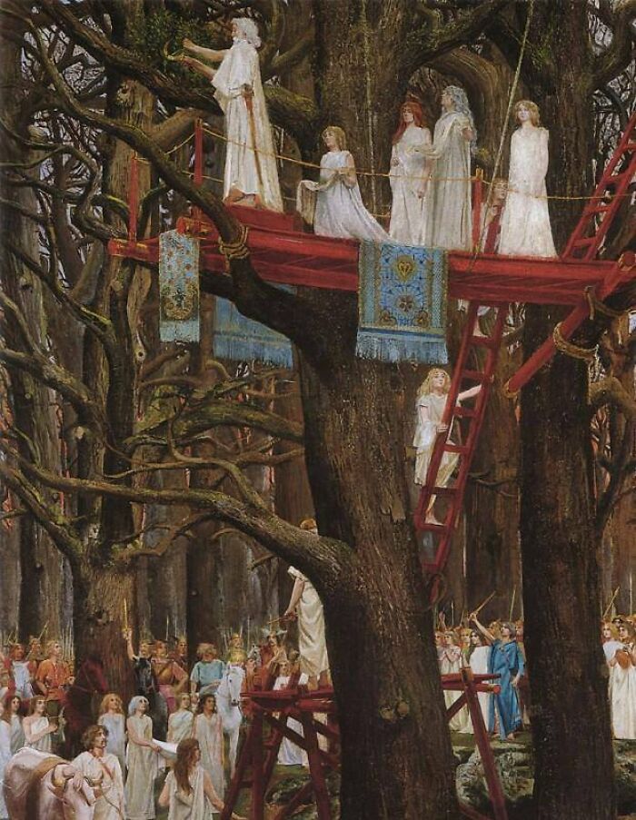 Celtic Druids, Mistletoe, and Magic in this 1900 French Painting