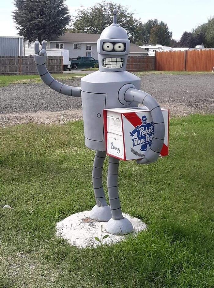 Bender From Futurama? Mailbox Edition!