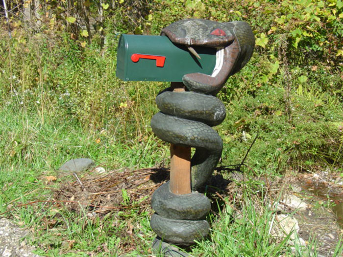 This Giant Snake Is Seriously Scary (And A Killer Mailbox)