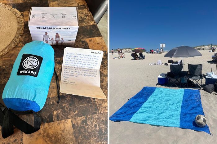 Sand? What Sand? This Sandproof Beach Blanket Has You Covered!