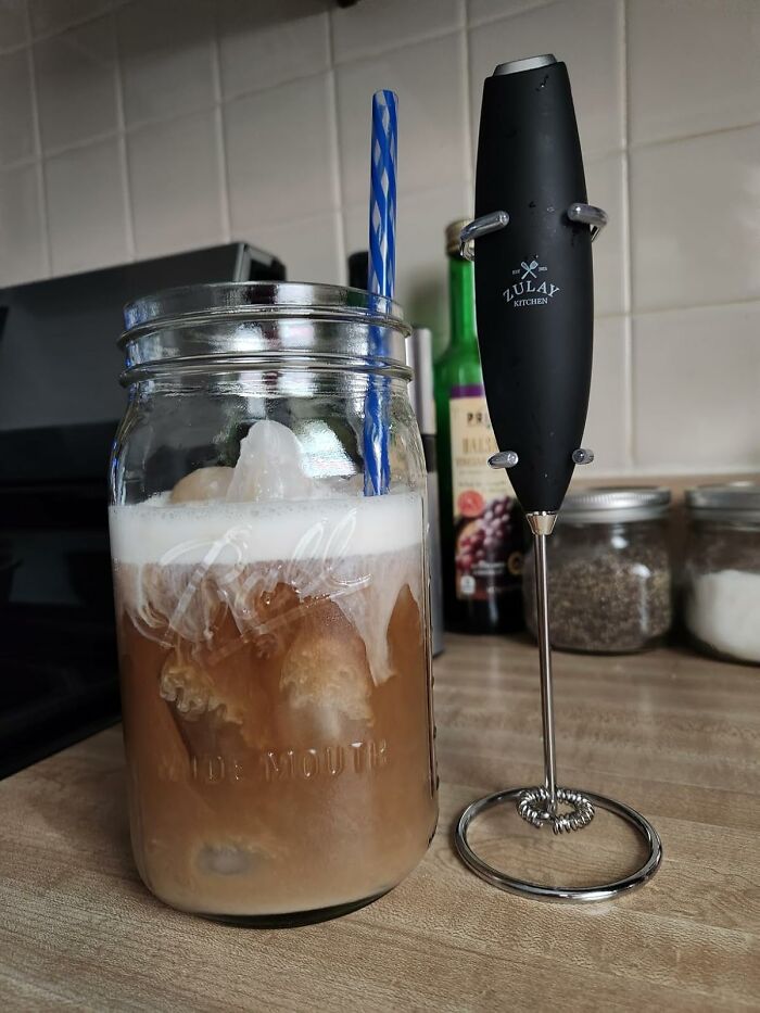 Whip Up Fancy Coffee with This Milk Frother Wand