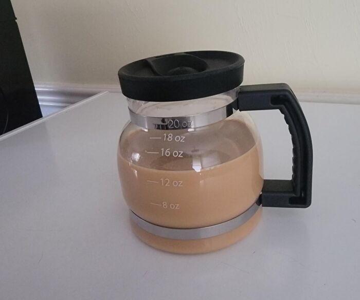 Confidently Tell Your Doc You Had ‘Just One Cup’ Holding This Glass Coffee Pot Mug