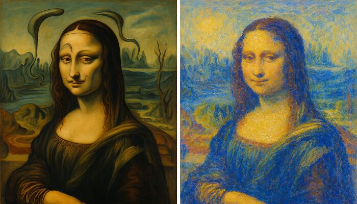 What If Famous Artists Tried Painting the Mona Lisa? Let’s Find Out!