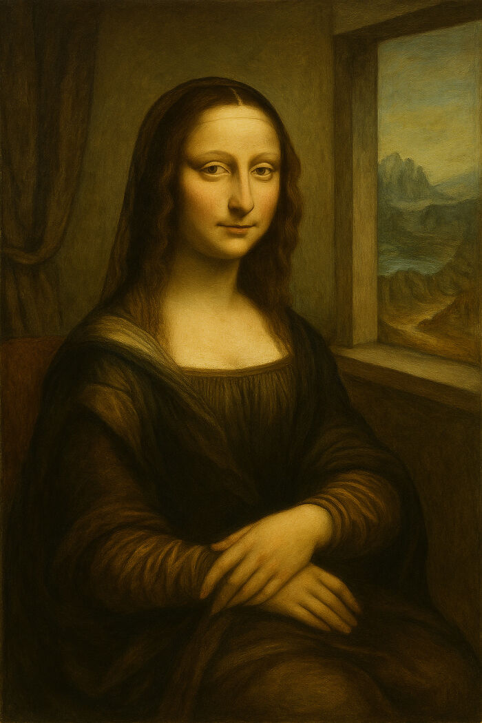 Classic Leonardo Da Vinci Style (The OG Mona Lisa)