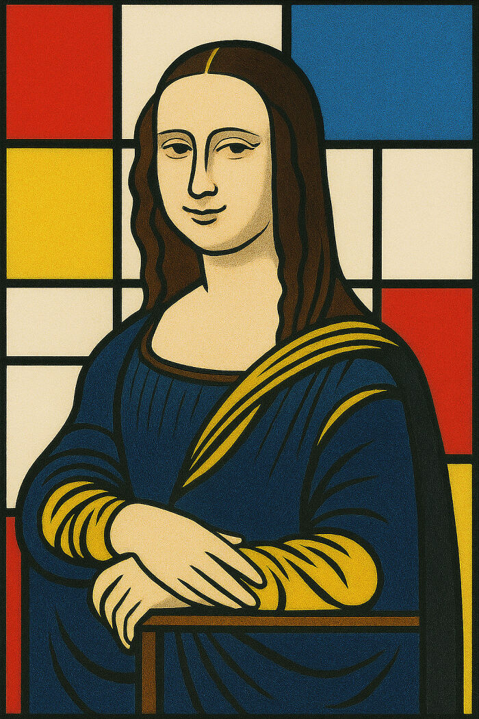 Mondrian Makes Mona Lisa Into a Puzzle