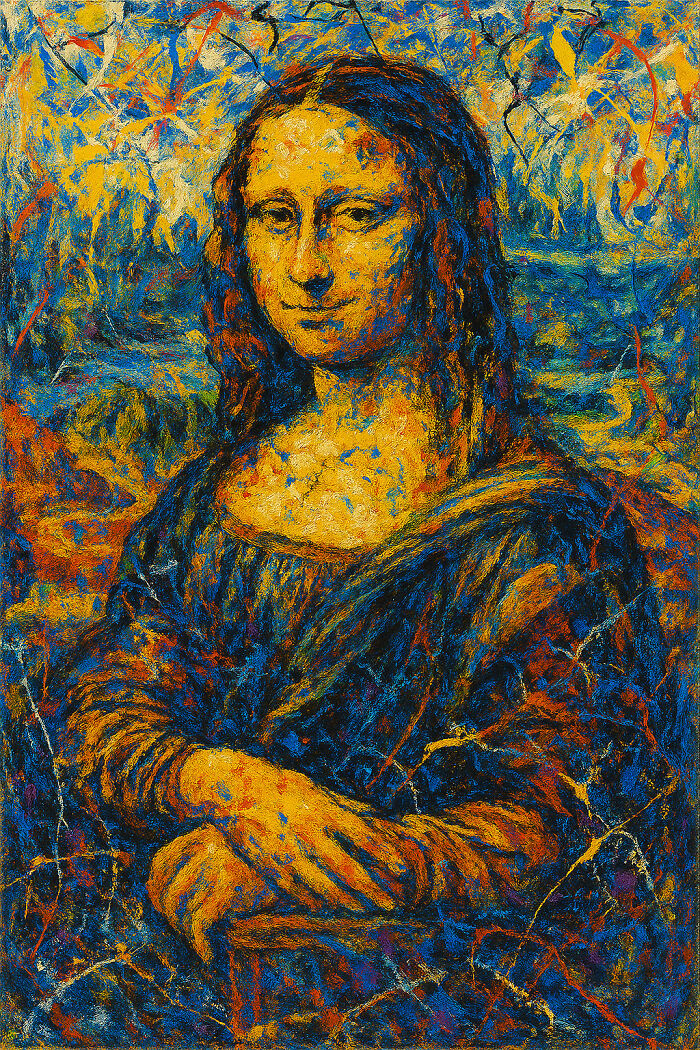 Pollock’s Splashy Take on Mona Lisa