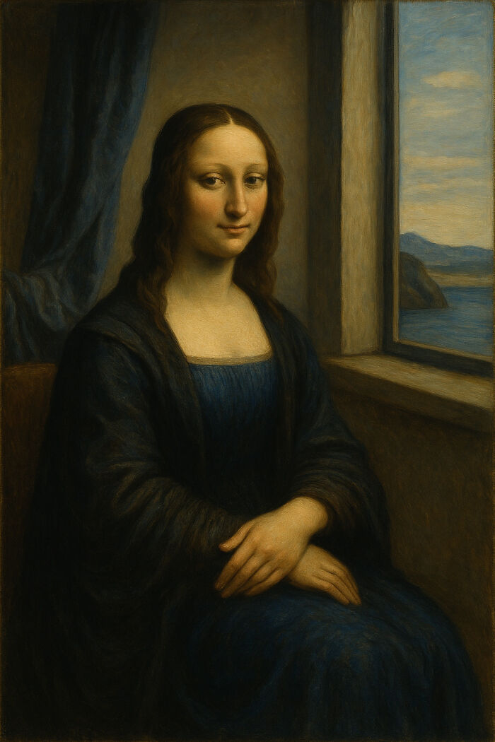 Mona Lisa Gets a Color Blast by Van Merr