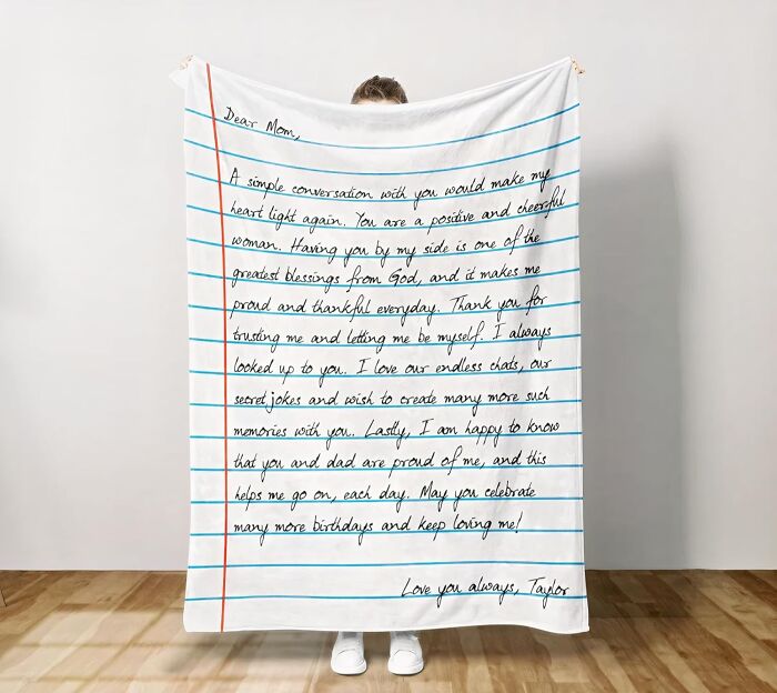 Personalized Letter Blanket: Wrap Up Your Love (and Annoyances) in Super Soft Cozy Vibes