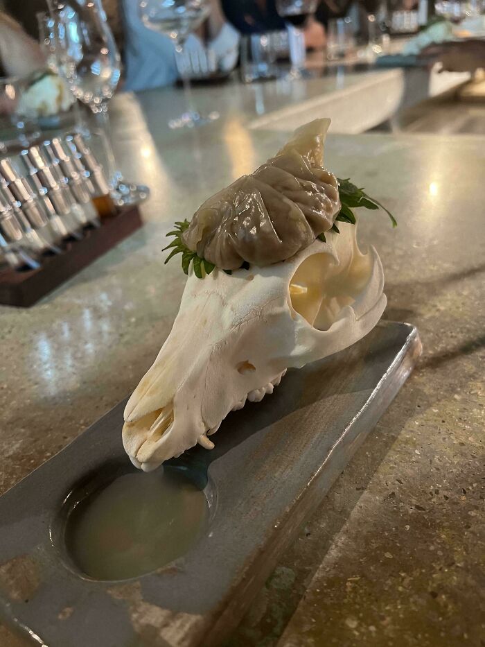Dumpling On A Skull... On A Board