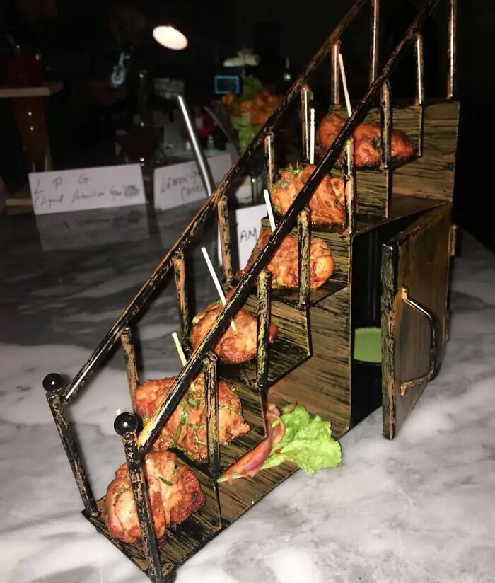 A Mini Staircase... Of Chicken Bites!