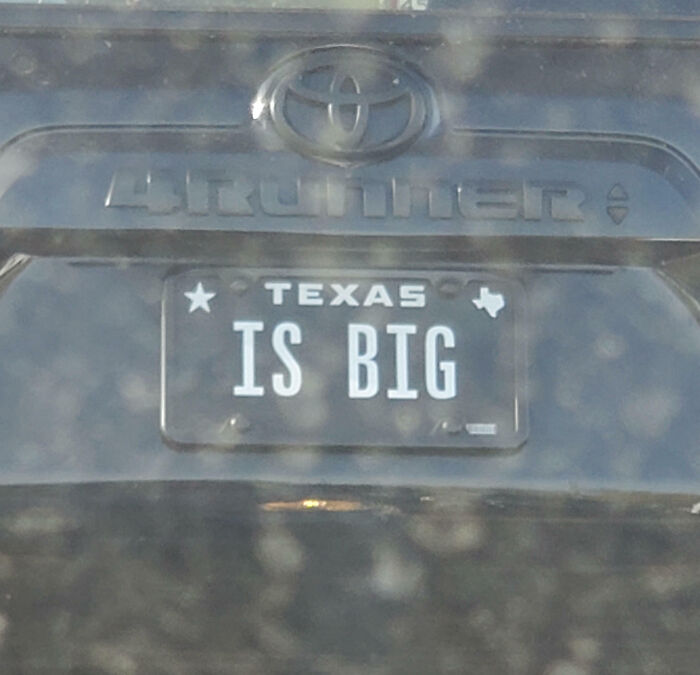 Texas Is Big, So Is This Plate