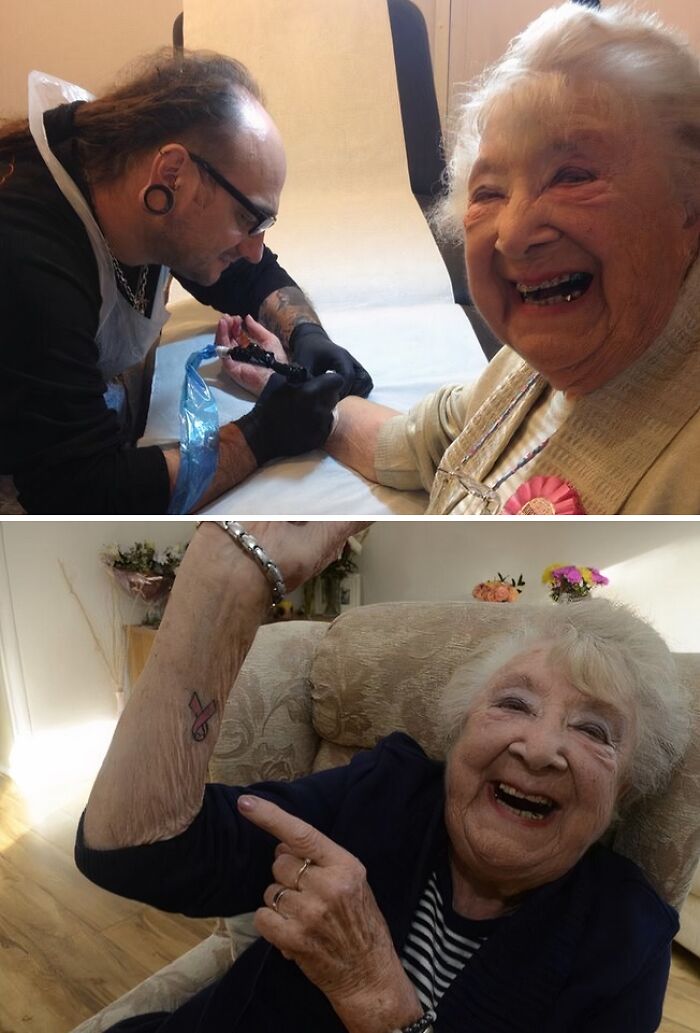 Grandma's 90th Birthday Tattoo = Pure Inspiration