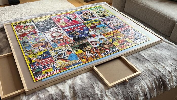 Stop Hovering Over Puzzle Pieces Like a Gargoyle With This Rotating Puzzle Board