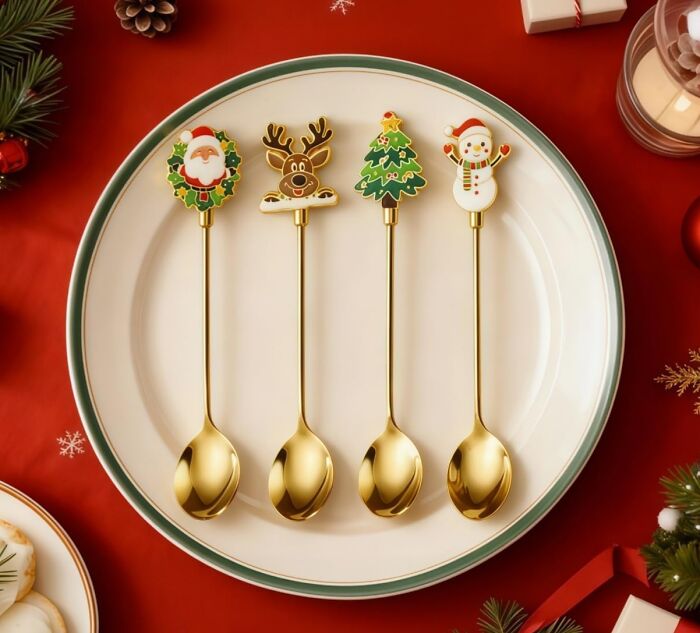 Christmas Teaspoons: The Tiny Detail That Makes Tea Time Totally Festive