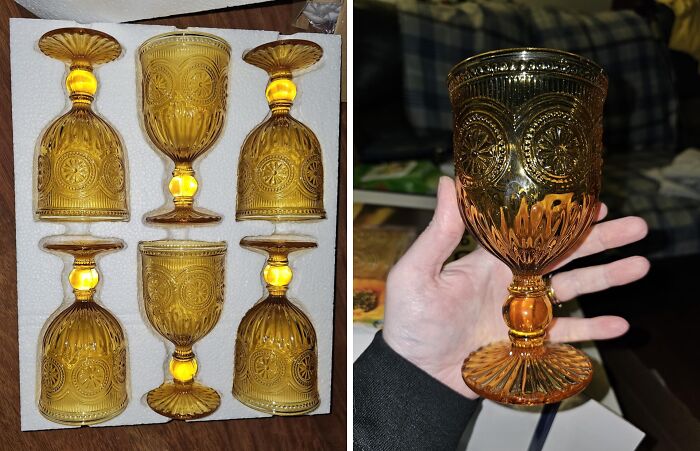 Vintage Yellow Wine Goblets: Sunshine And Style For Your Holiday Cheers