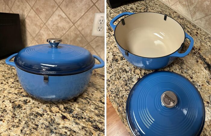 6 Quart Enameled Cast Iron Dutch Oven: Your New Kitchen BFF For Baking, Braising, And Roasting Like A Pro