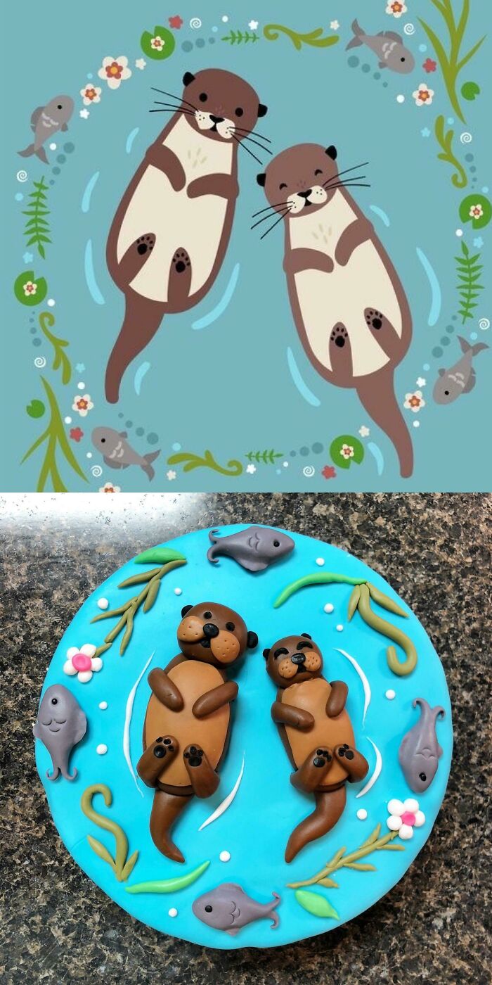 Mom’s Otterly Adorable Birthday Cake Surprise!