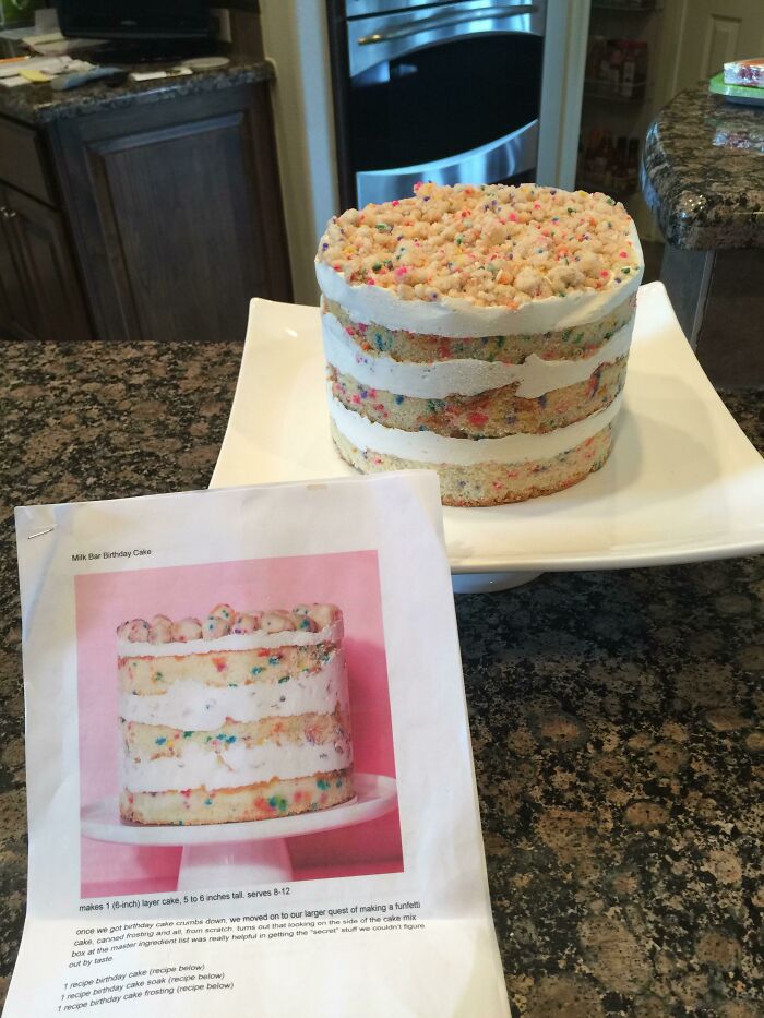Tried Making the Momofuku Milk Bar Cake — Expectation vs. Whoa