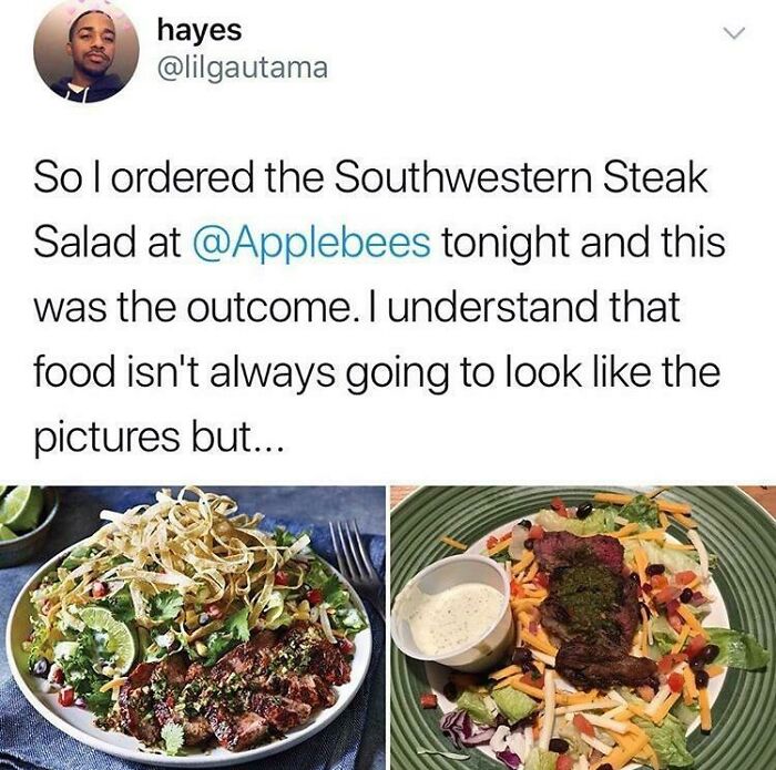 Applebee’s Menu: Mostly Expectation vs. Reality