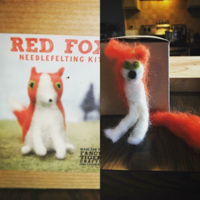 Wife’s Felting Project: Adorable or What Even Is This?