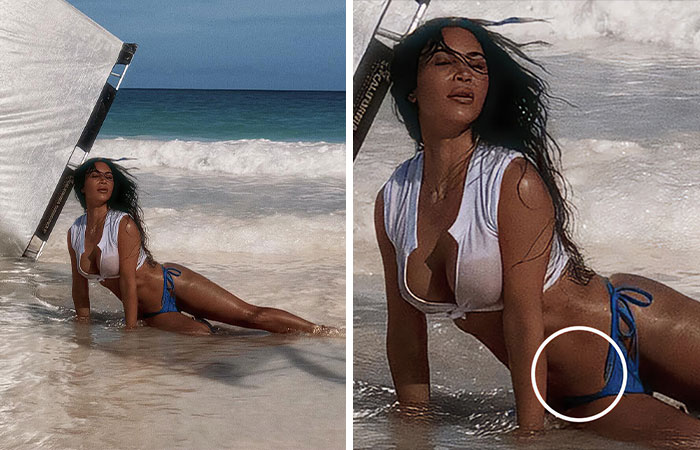 Kim Kardashian’s Bikini—But Wait, What's Going On?