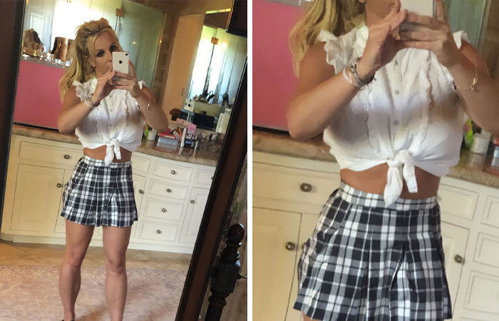 Britney Spears’ Mirror Selfie Bend