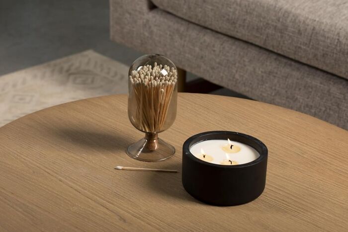 Show Off Your Candle Obsession With This Fancy Glass Match Cloche