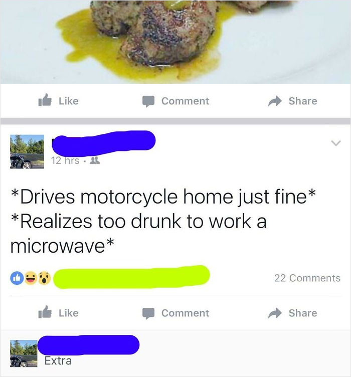 Riding a Motorcycle Drunk? Genius Move!