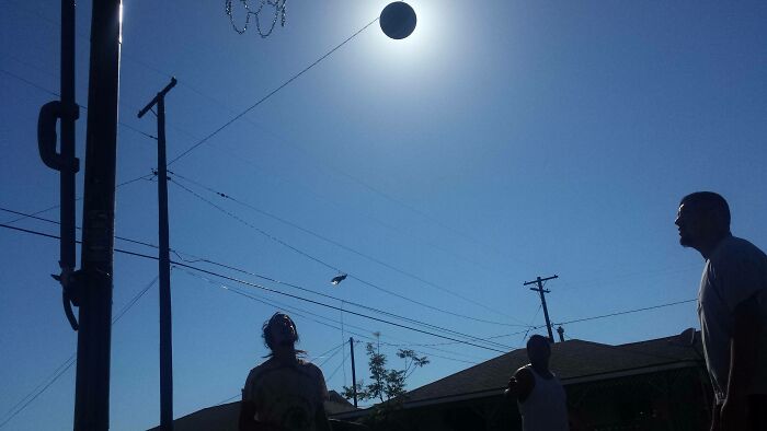 Basketball + Sun = The Coolest Solar Eclipse Ever