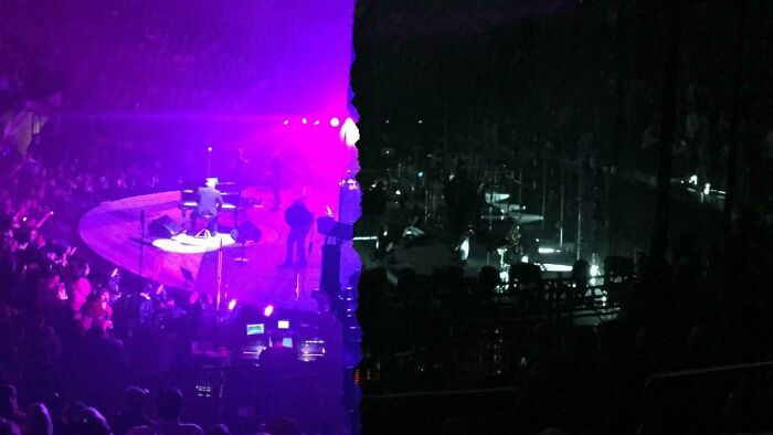 Billy Joel Concert Lights? Captured at JUST the Right Time