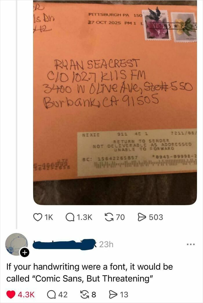 What The Font? A Card Returned & A Roast Delivered