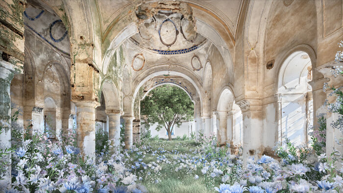 Check Out This Wild Art Show Where Nature Sneaks Into Old Buildings!