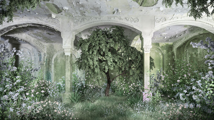 Check Out This Wild Art Show Where Nature Sneaks Into Old Buildings!