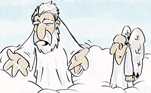 God and His Assistant's Hilariously Awkward Hangouts: 20 Cartoon Snaps